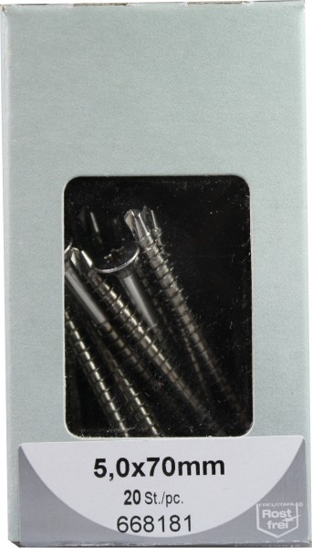 Agglomérés vis Torx avec Bohrsp. acier inoxydable 5, 0x70mm