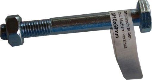 Hexagone boulons avec des noix