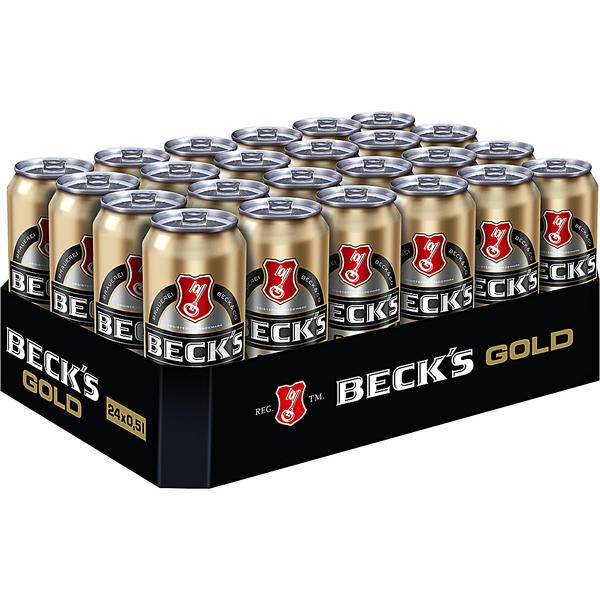24 bidons de 0,5 L Becks Gold 4,9% Vol_EINWEG
