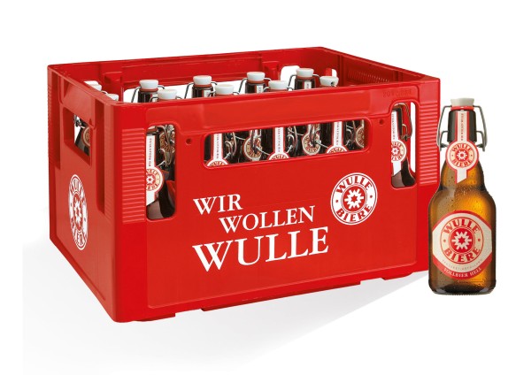 20 x bouteille de bière légère Wulle 5,0% vol boîte d'origine dépôt réutilisable