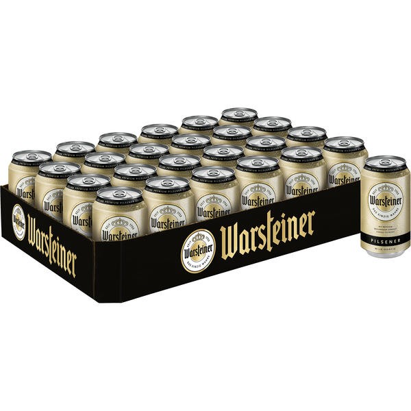 24 boîtes de conserve Warsteiner Pilsener 0,33 l