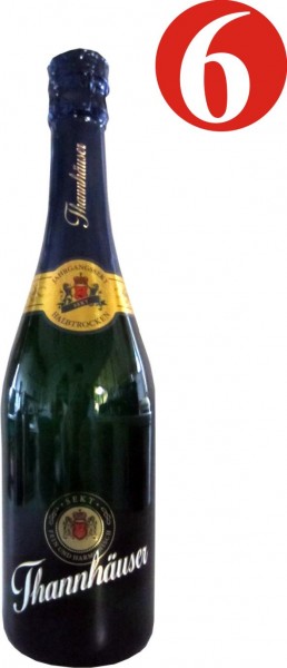 6x TannhÃ¤user pÃ©tillant cru demi-sec 0.75L 11% vol.