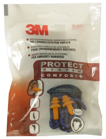 Bouchons de protection oreille M 3 avec cordes et boîte en plastique