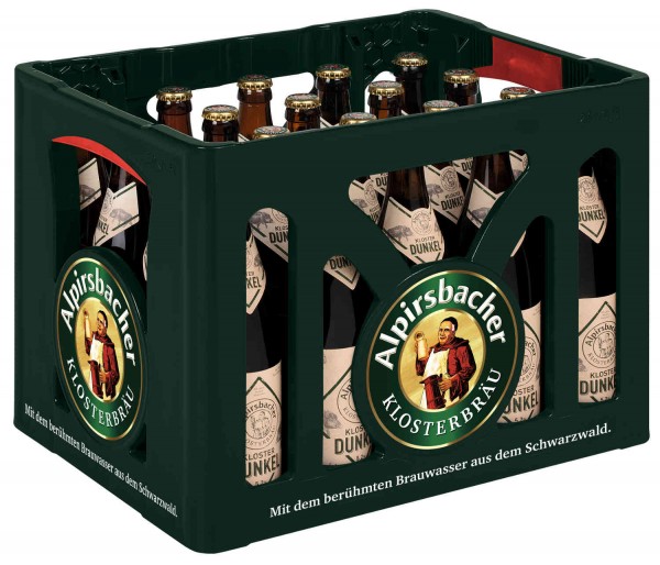 18 x monastÃ¨re Alpirsbacher foncÃ© 0.5L vol 5,2%. cas d'origine