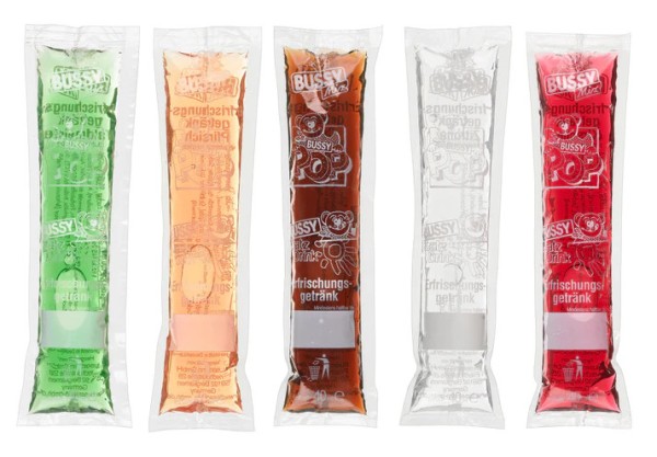 Carton de 200 boissons glacées BUSSY Mix Water de 40 ml - mixte