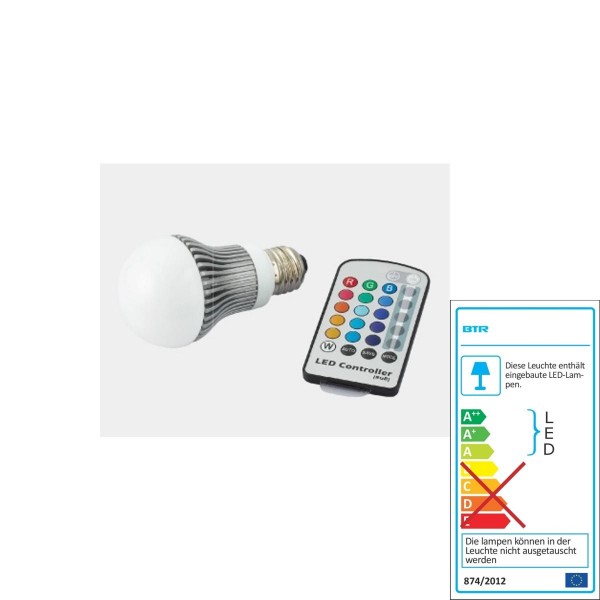 Un meilleur éclairage - Ampoules LED - changement de couleur RVB A60 - BT0124