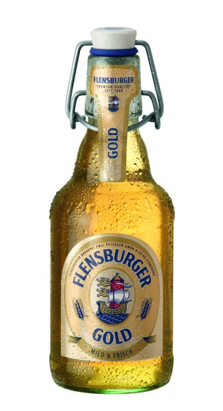 20 x Flensburger or 0,33l, bouteille flip-top 4,8% vol boîte d'origine consigne consignée