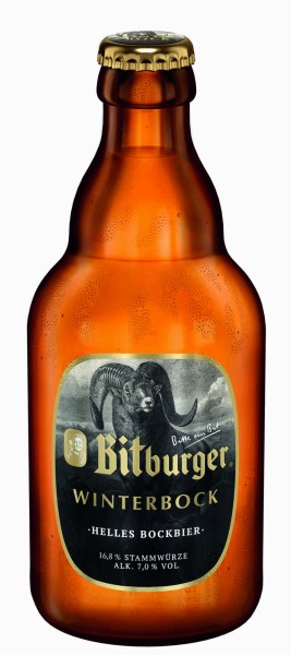 Bitburger Winter Bock 20x0,33l - Bouteille Steini 7,0% vol. Dépôt remboursable de la boîte d'origine