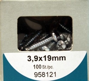Liko 3, 9 mm galvanisé vis à tôle