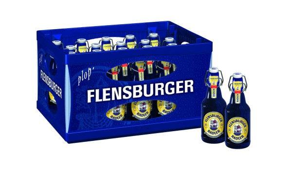 20 x Flensburger Radler vol flacon flip-top 2,4% vol boîte d'origine consigne consignée