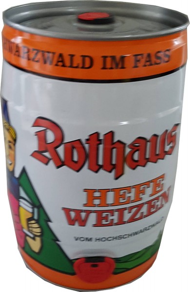 4x Rothaus Hefeweizen bière blanche de levure 5L Fut de bière Allemande  5,4% vol