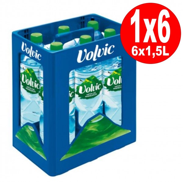 Volvic Naturelle Boîte d'origine 6x1,5 litres