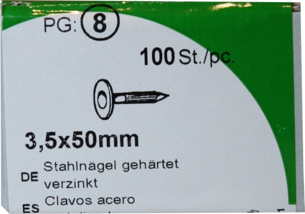 3, 5X50mm galvanisé acier clous