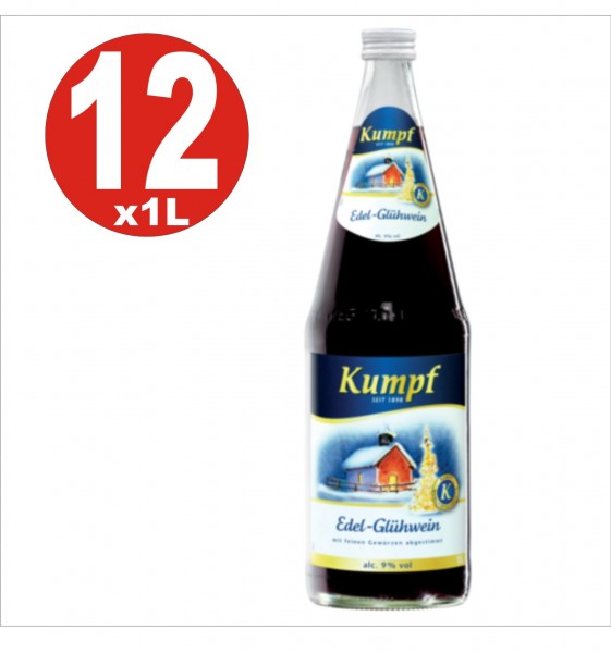 12 x Kumpf Edel Gluehwein vin chaud 9% vol. alc. boisson chaude alcoolisée