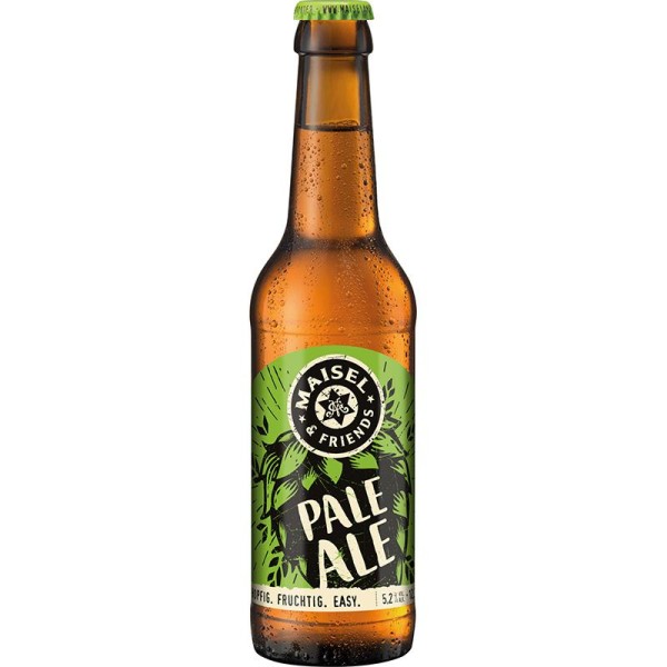 Maisel + Friends 24 x Bière artisanale Pale Ale 5,2% vol. Alk. Boîte d'origine - Une planche d'arôme de houblon
