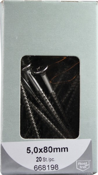 Agglomérés vis Torx avec Bohrsp. acier inoxydable 5, 0x80mm